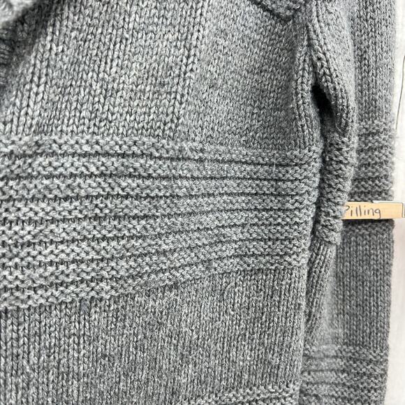 AEO American Eagle Outfitters (M) Womens Gray Knit Wool Blend Sweater Jacket - Picture 8 of 14